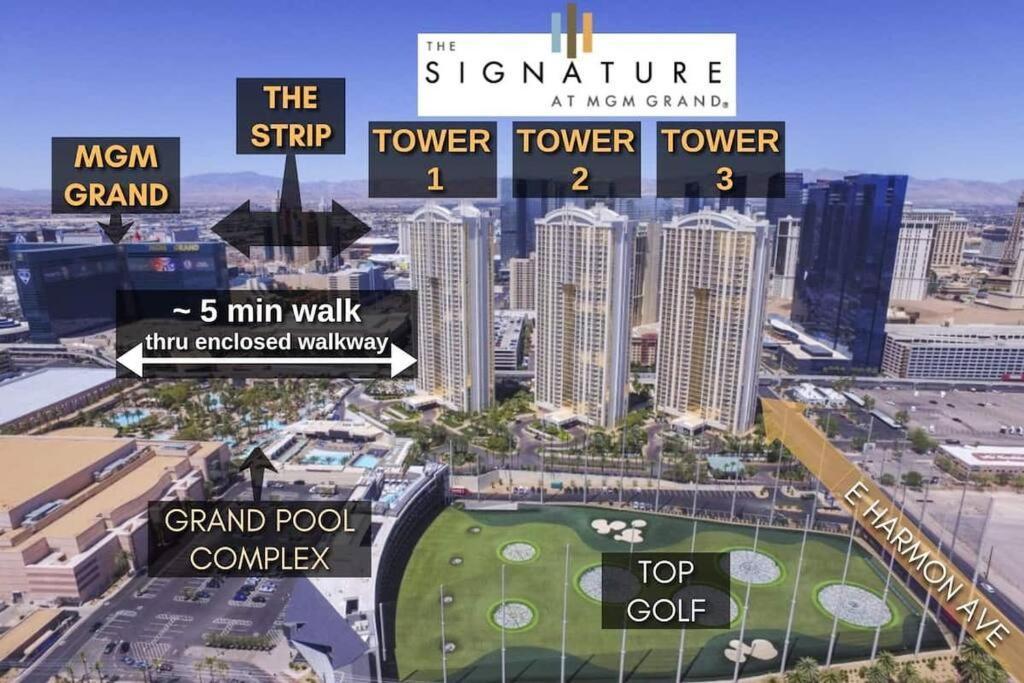 32Nd Flr Penthouse @Mgm Signature 1Bed, No Fee Las Vegas Exteriér fotografie